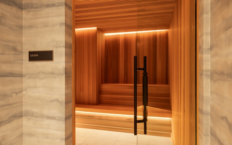 Sauna in the Fitness Center